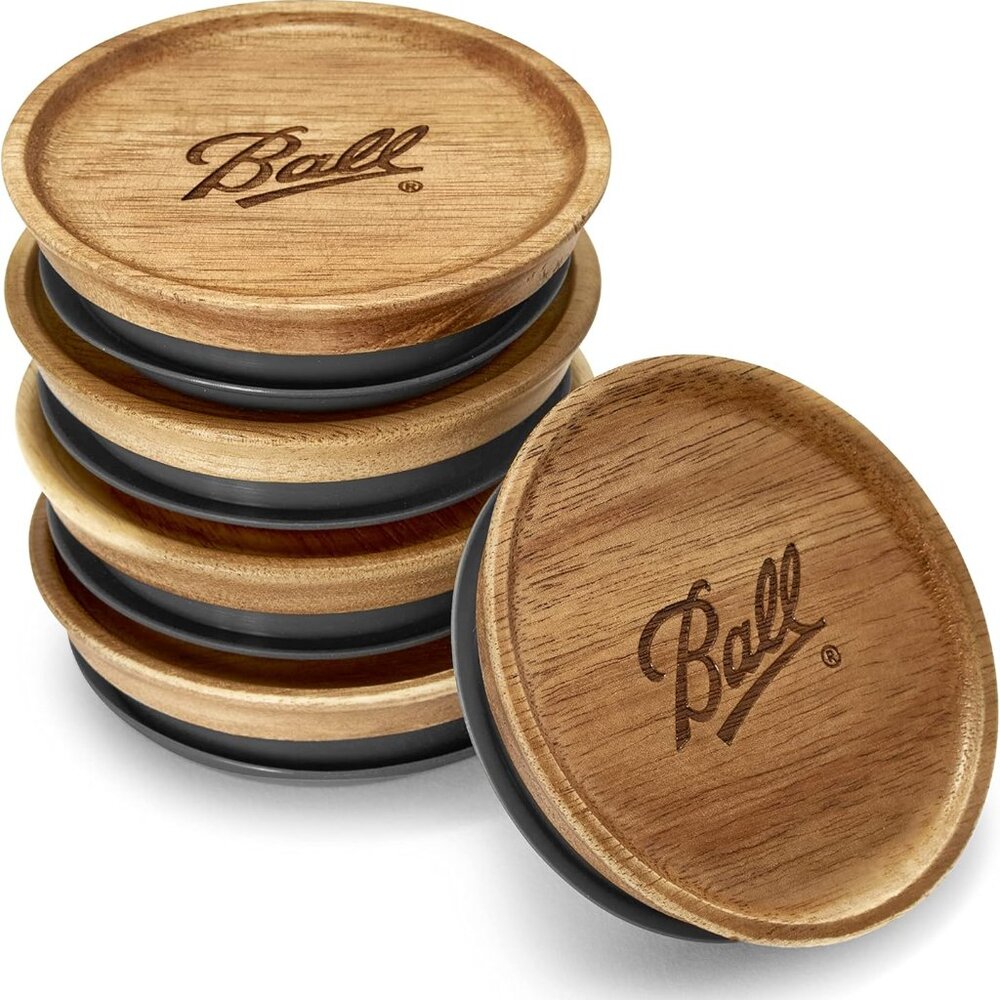 Jar Wooden Storage Lids